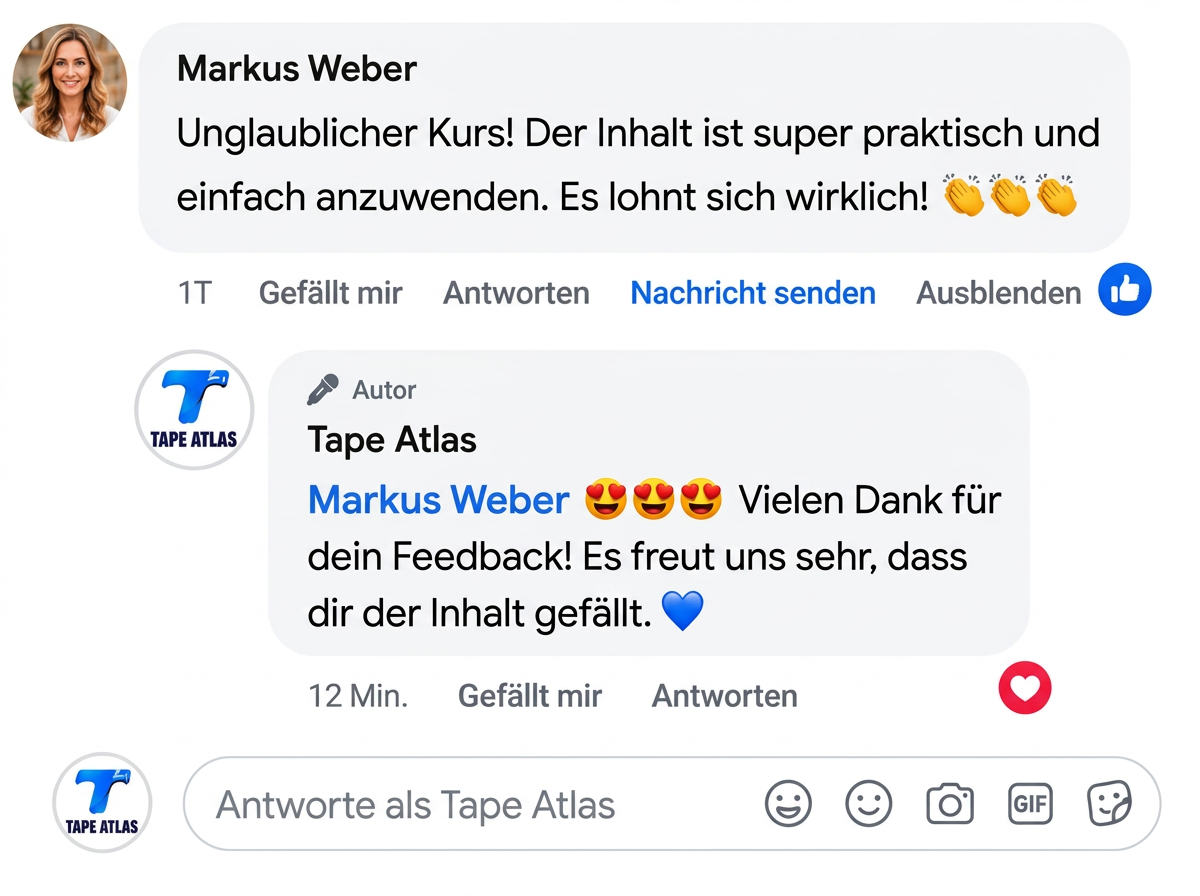 Kundenstimme einer Nutzerin oder eines Nutzers von Tape Atlas